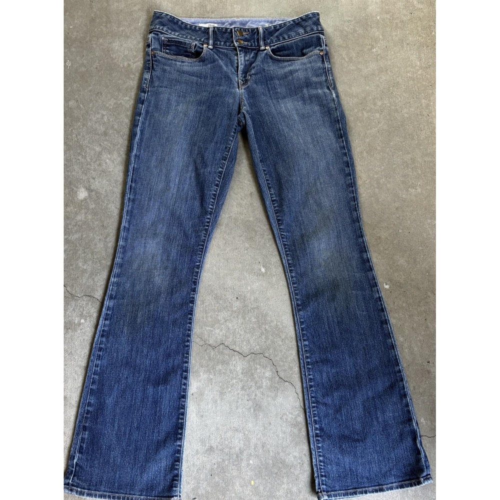 Gap 1969 Wwomens Perfect Bootcut Jeans Blue Denim Relaxed Fit 5 Pocket 28/6L